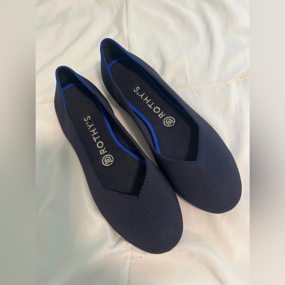 Rothy’s - The Flat in Navy Blue - Size 8.5